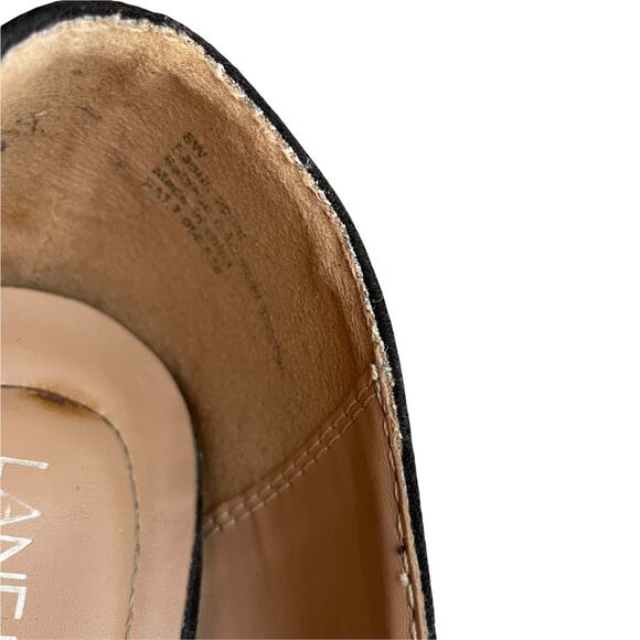 Lane Bryant Faux Suede Classy Black Block Heels Pumps - Picture 8 of 11